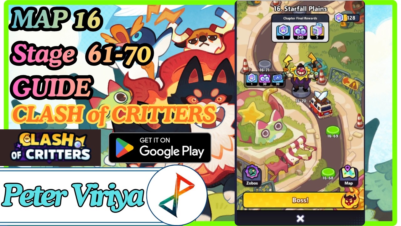 Map 16 Stage 61 - 70 Clash of Critters - Clash of Critters Indonesia #clashofcritters