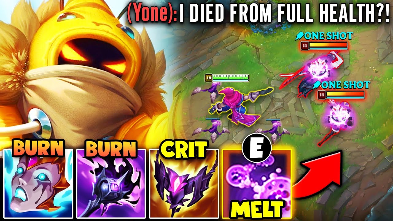 Malzahar but my E does 100% of your HP in seconds (Mega Burn Build)