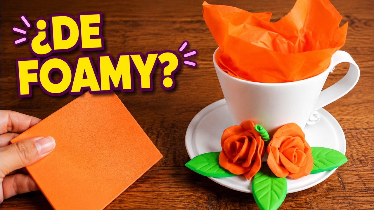 CÓMO HACER UNA TAZA CON FOAMI | foamy