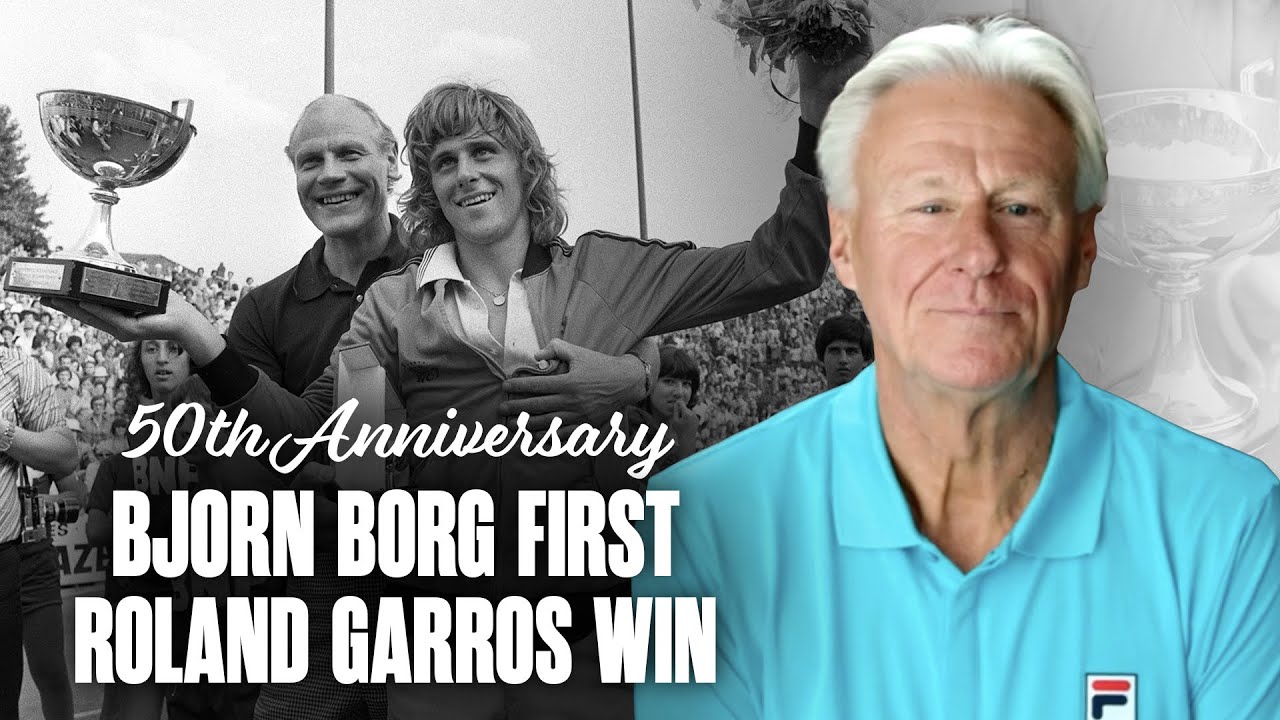 Bjorn Borg revisits his first Roland Garros title — 50 years later 🇫🇷