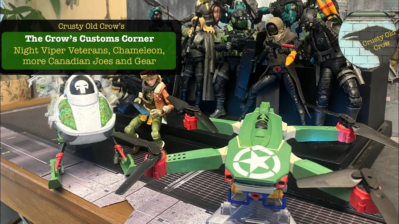 Мои канадские фигурки GI Joe из таможенного резерва, «Уголок таможенника Ворона».