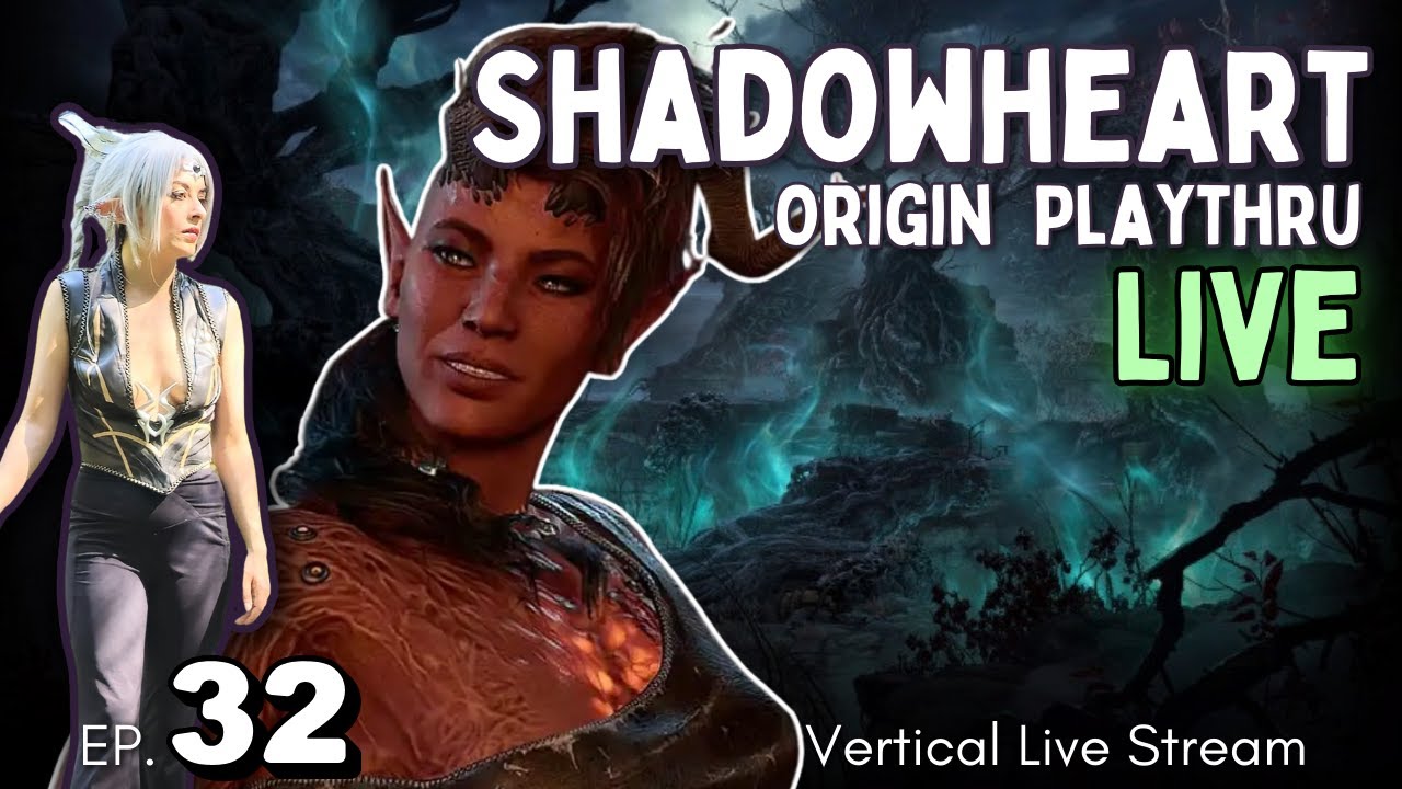 1st time romancing Karlach- Shadowheart Origin Ep 32 - Vertical Livestream #bg3 #shadowheart