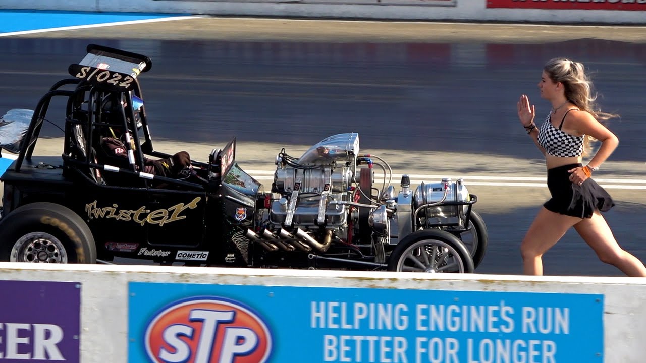 Supercharged Outlaws | NSRA Hot Rod Drags 2023 | Santa Pod Raceway