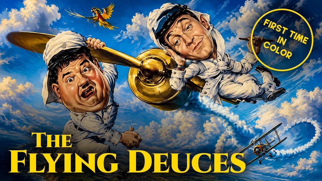 The Flying Deuces | COLORIZED | LAUREL & HARDY | Classic Movie