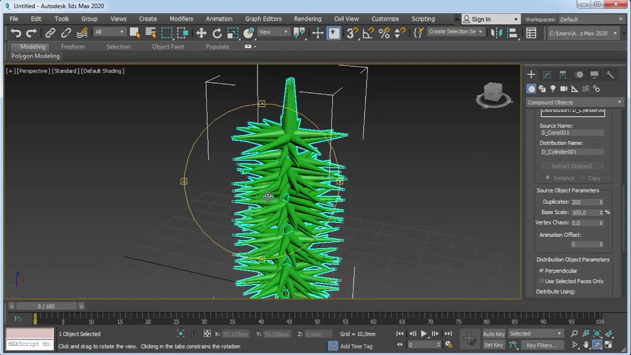 ТехРис. Работа в программе 3ds max. Новогодняя композиция (урок 1)