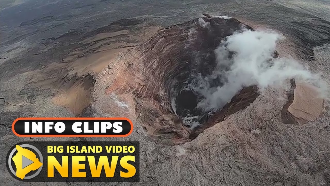Pu'u O'o Crater Studied As Rockfalls Continue (Mar. 21, 2019)