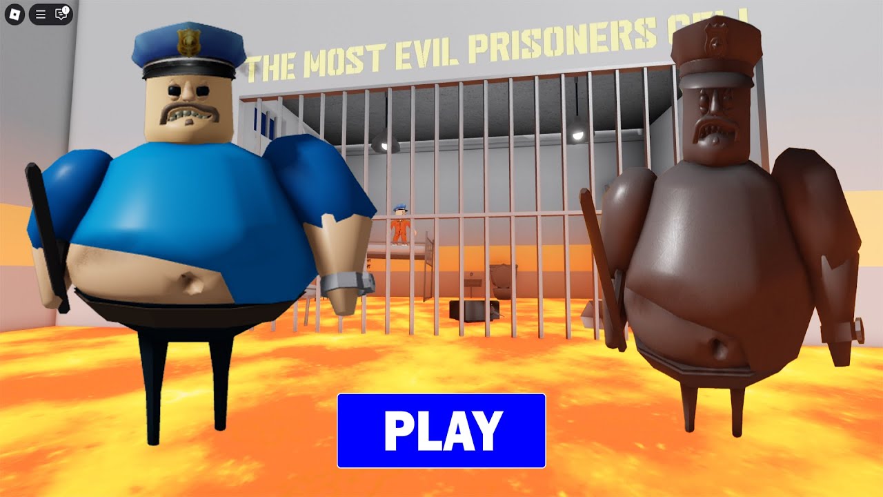 BARRY'S PRISON RUN! - LAVA MODE - All Items & All Morphs Unlocked: Dummy, Siren Cop, Papa Pizza