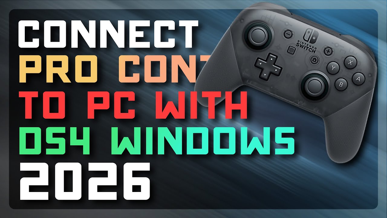 Как использовать контроллер Nintendo Switch Pro на ПК (руководство по настройке DS4Windows 2026) ...