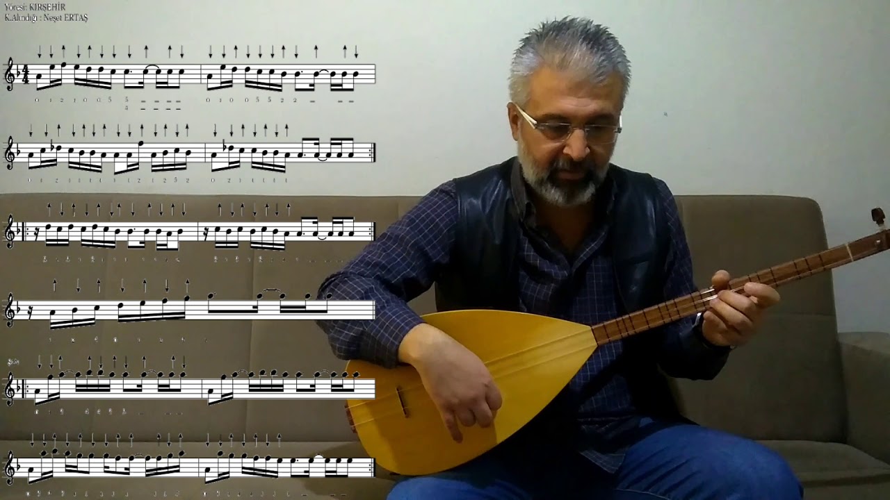 Bağlama Dersleri-47 Ah Yalan Dünya(Solfej)