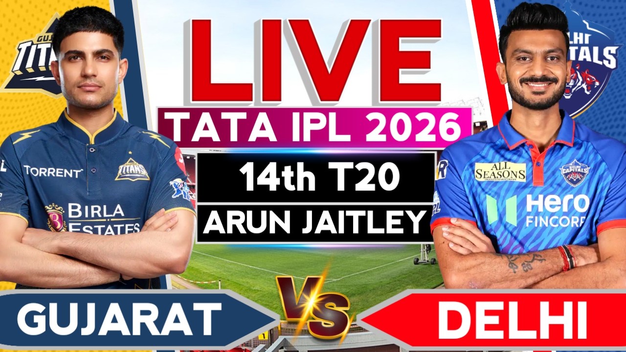 🔴LIVE : Delhi vs Gujarat Ipl 2026 14th Match | GT vs DC Live Cricket Score & Commentary🎙️