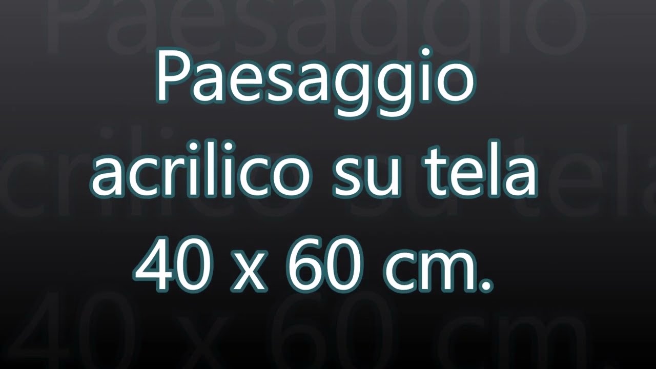 PAESAGGIO, il padule, su tela 40 x 60 cm.