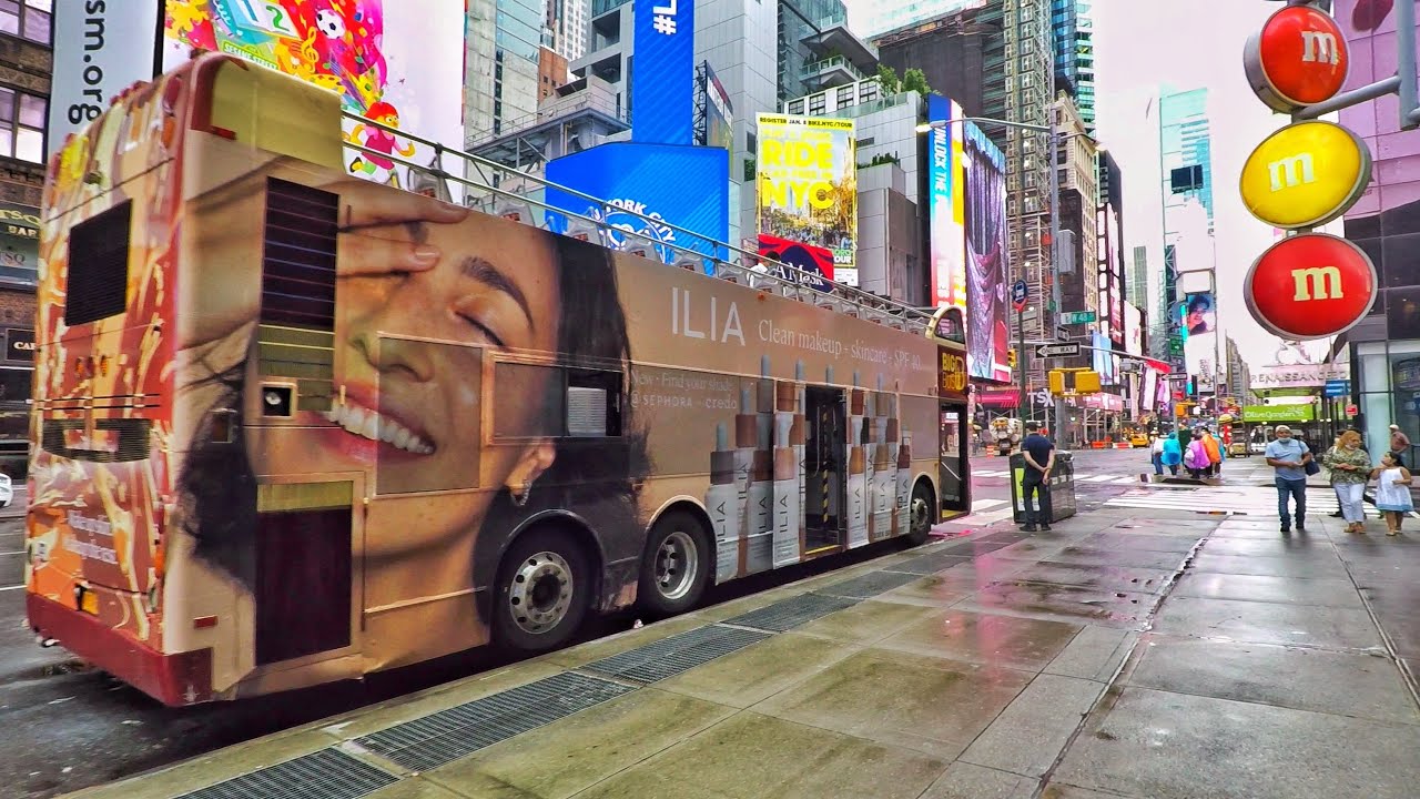 ⁴ᴷ⁶⁰ Walking 7th Avenue Midtown Manhattan New York City 2020 via Times Square (August 18, 2020)