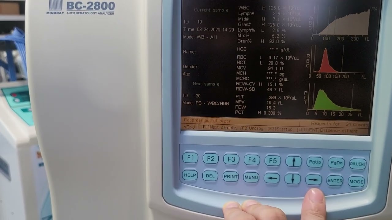 Used Mindray BC2800 Lab Equipment