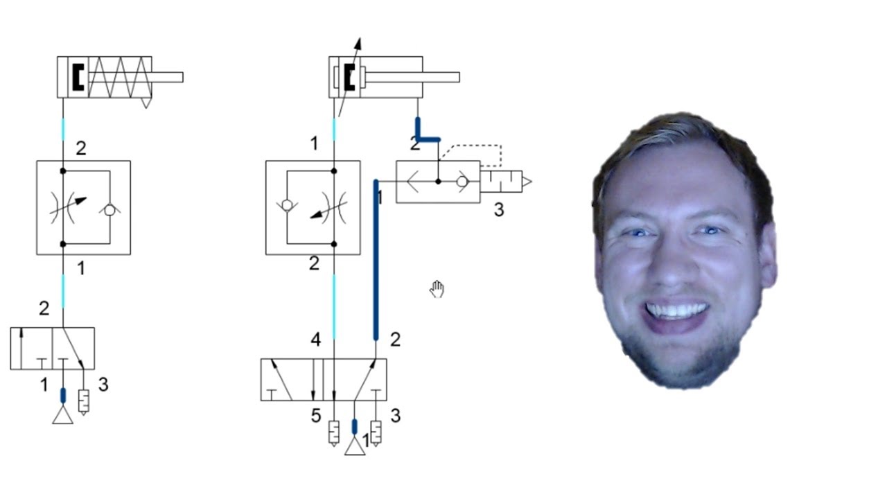 Пневматика: Основы | FESTO FluidSIM Часть 1