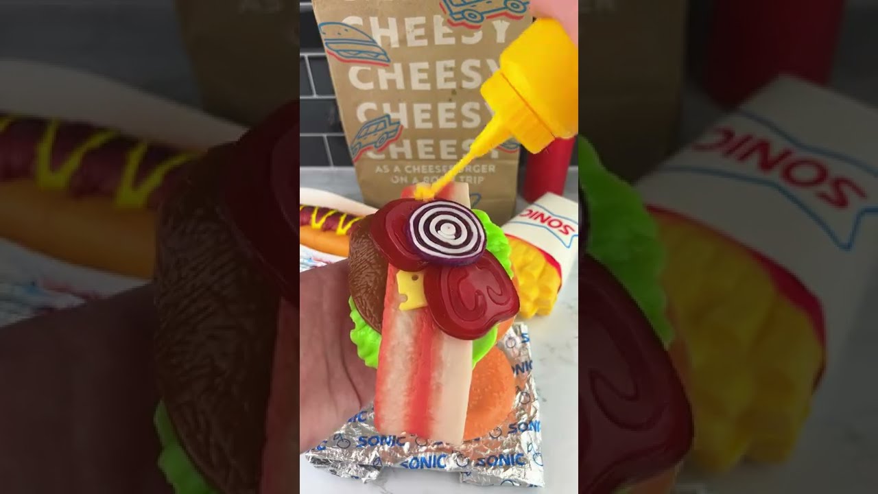 Fidgets that Look Like SONIC Fast Food Satisfying Video ASMR! 