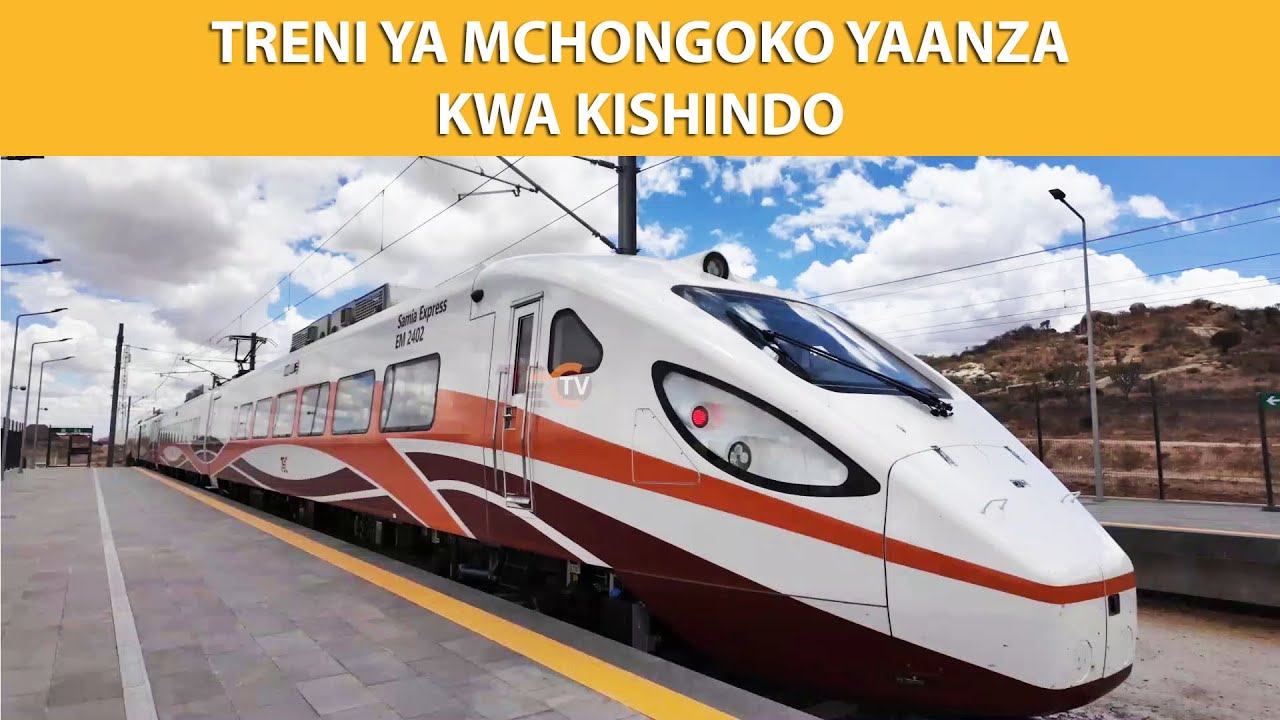 TRENI YA MCHONGOKO YAANZA SAFARI YA KWANZA KWA KISHINDO DAR - DOM.