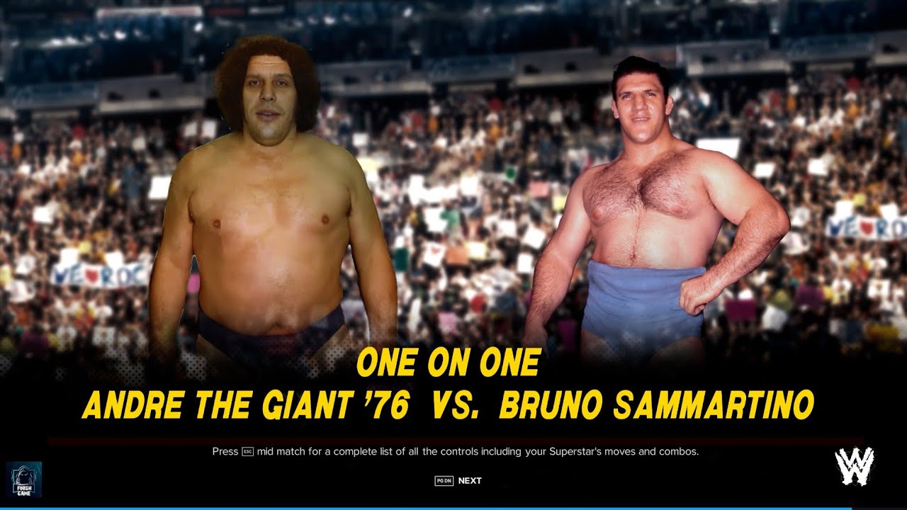 Andre The Giant '76 vs. Bruno Sammartino Spectrum Wrestling
