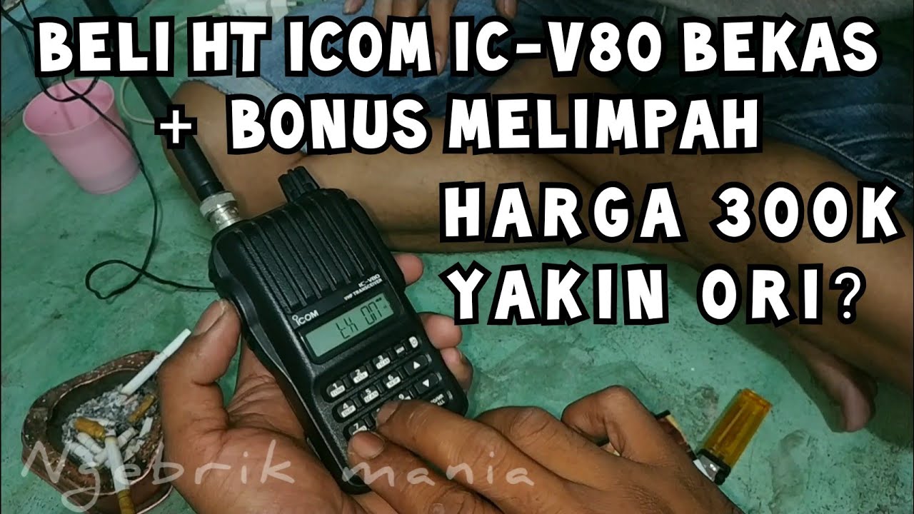 ht icom ic v80 bekas murah
