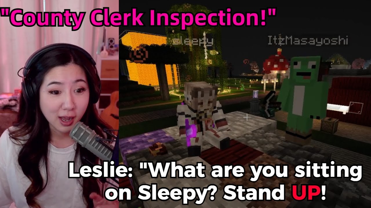 Leslie's funny interaction with the 2 troublemakers John and Sleepy! | OTV Minecraft SMP