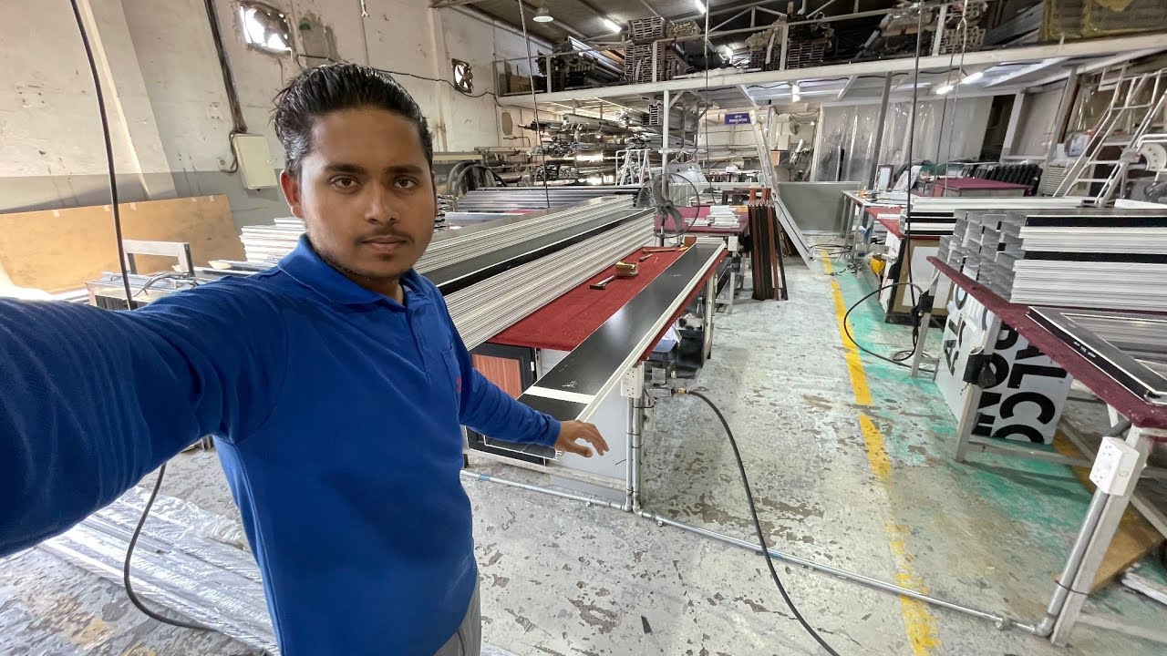 IHOW TO MAKE ALMUNIUM FABRICATION WORKING UAE🇦🇪TO GAYS😱 ITNA BADA COTAN WAL SECTION #youtube #viral 