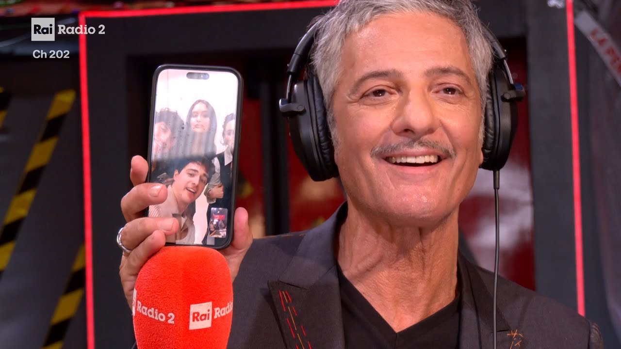 Il cast di &ldquo;Notte prima degli esami 3.0&rdquo; e Fiorello, la videochiamata - La Pennicanza 10/03/2026
