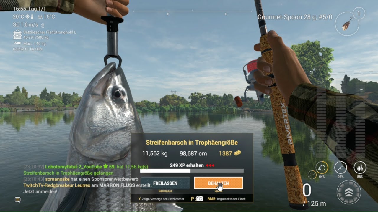 Fishing Planet Staffel 2 Folge 43 Level 59 Mission Streifenbarsch über 10 Kg Teil 1