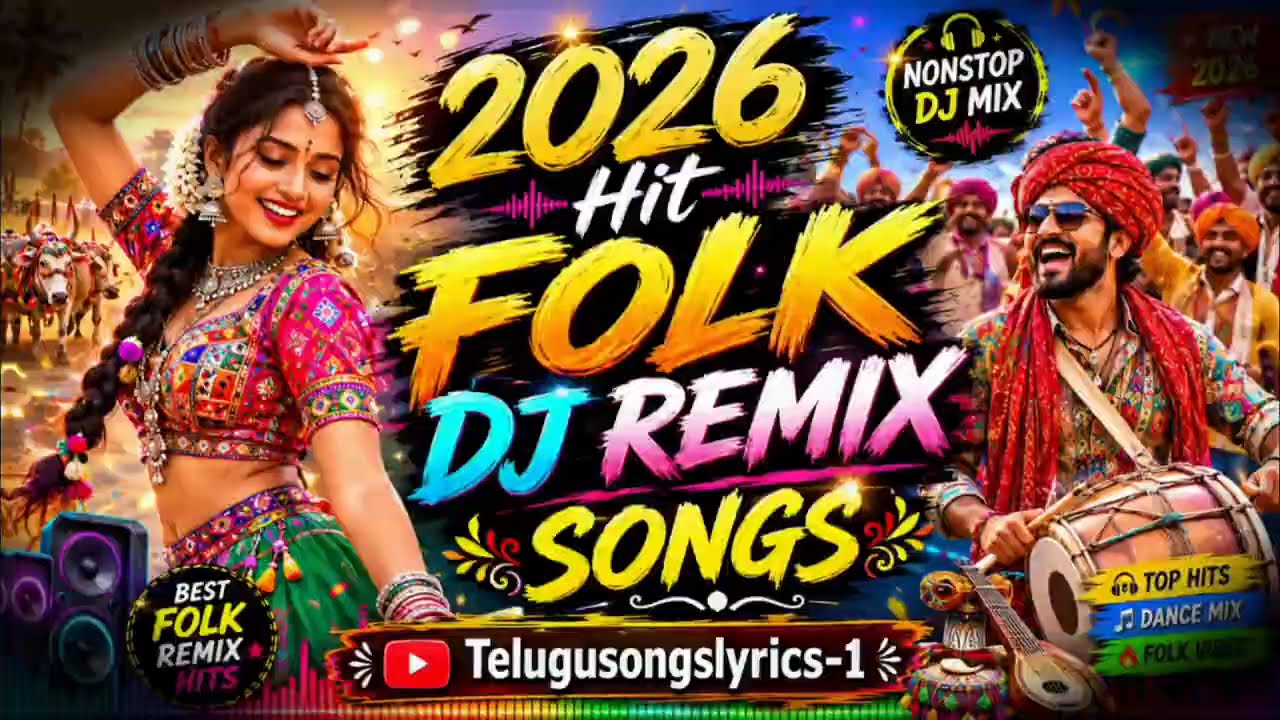 2026 Hit Folk DJ Remix Songs | Telugu Folk Songs Remix 2026 | Nonstop DJ Mix | Telugusongslyrics-1