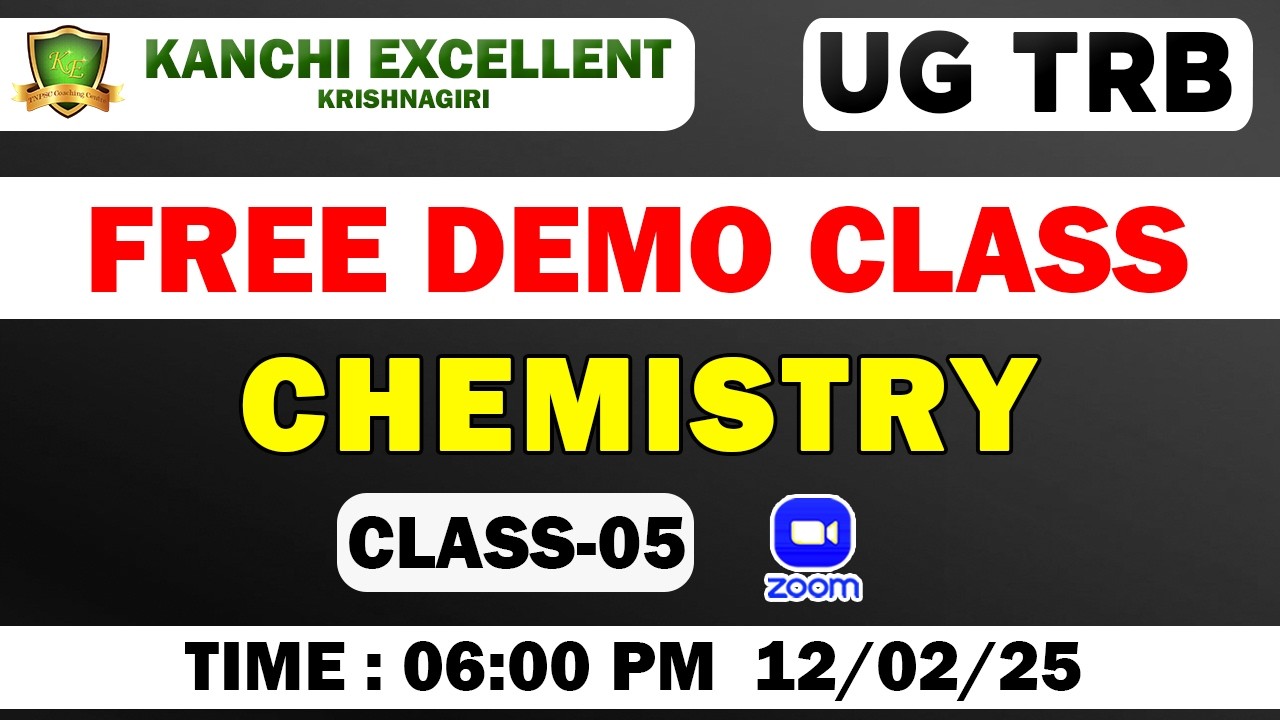 #kanchiexcellent #trbexampreparation #ugtrbchemistry