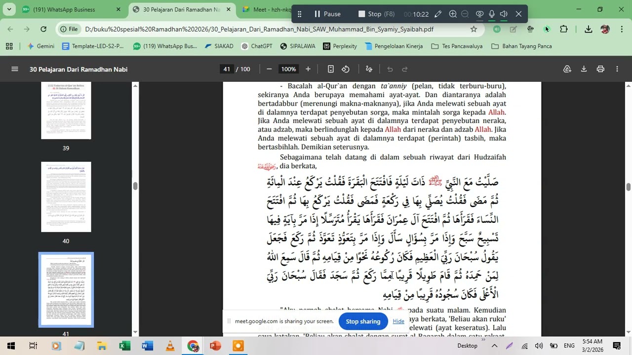 Bagaimana kedermawanan Rosul dan  Safar Rosul di bulan ramadhan