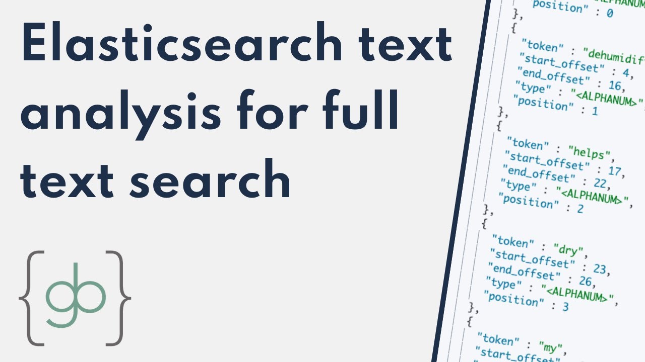 Анализ текста и полнотекстовый поиск Elasticsearch — краткое введение