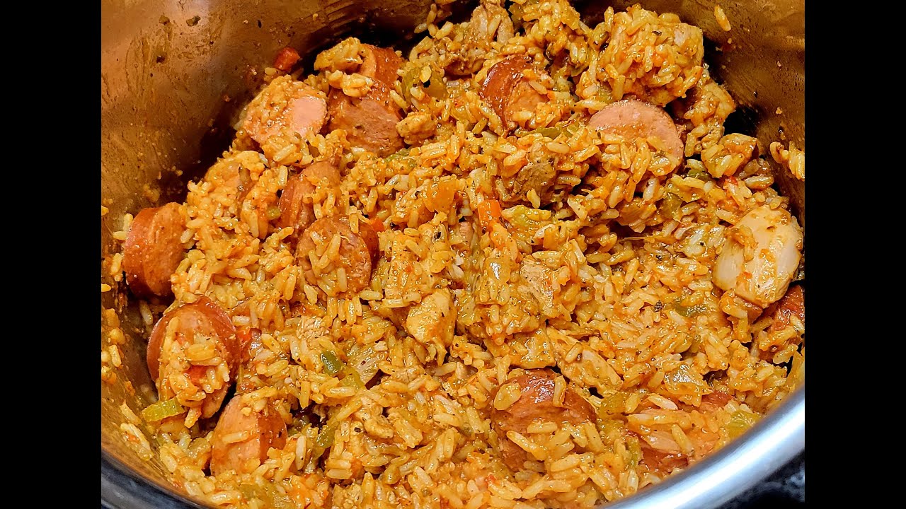 2021 Ninja Foodi XL Chicken & Sausage Jambalaya  (no shrimp) Tony Chachere's Creole seasoning