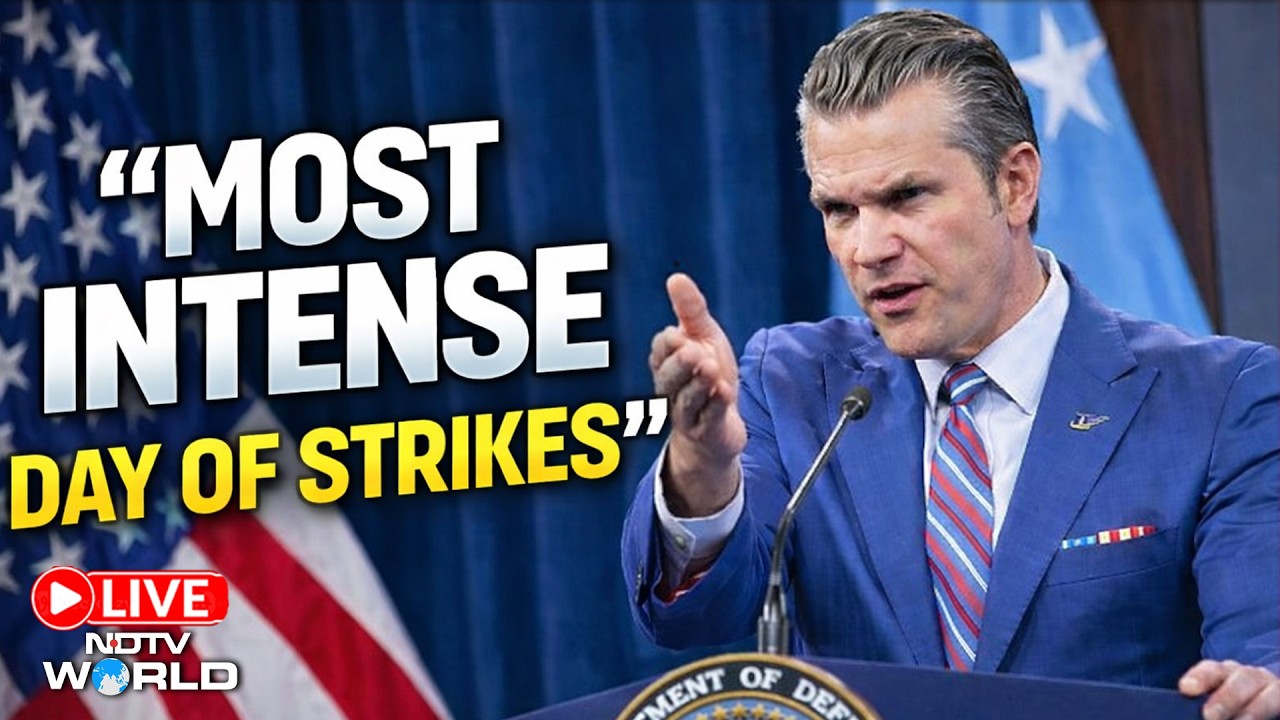 Pentagon Briefing LIVE | ‘Most Intense Day Of Strikes Inside Iran’: Pete Hegseth | US-Iran War