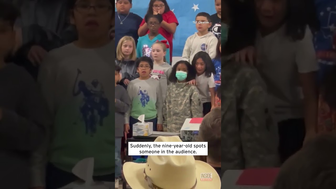 Army Mom Surprises Daughter at School Assembly #shorts
