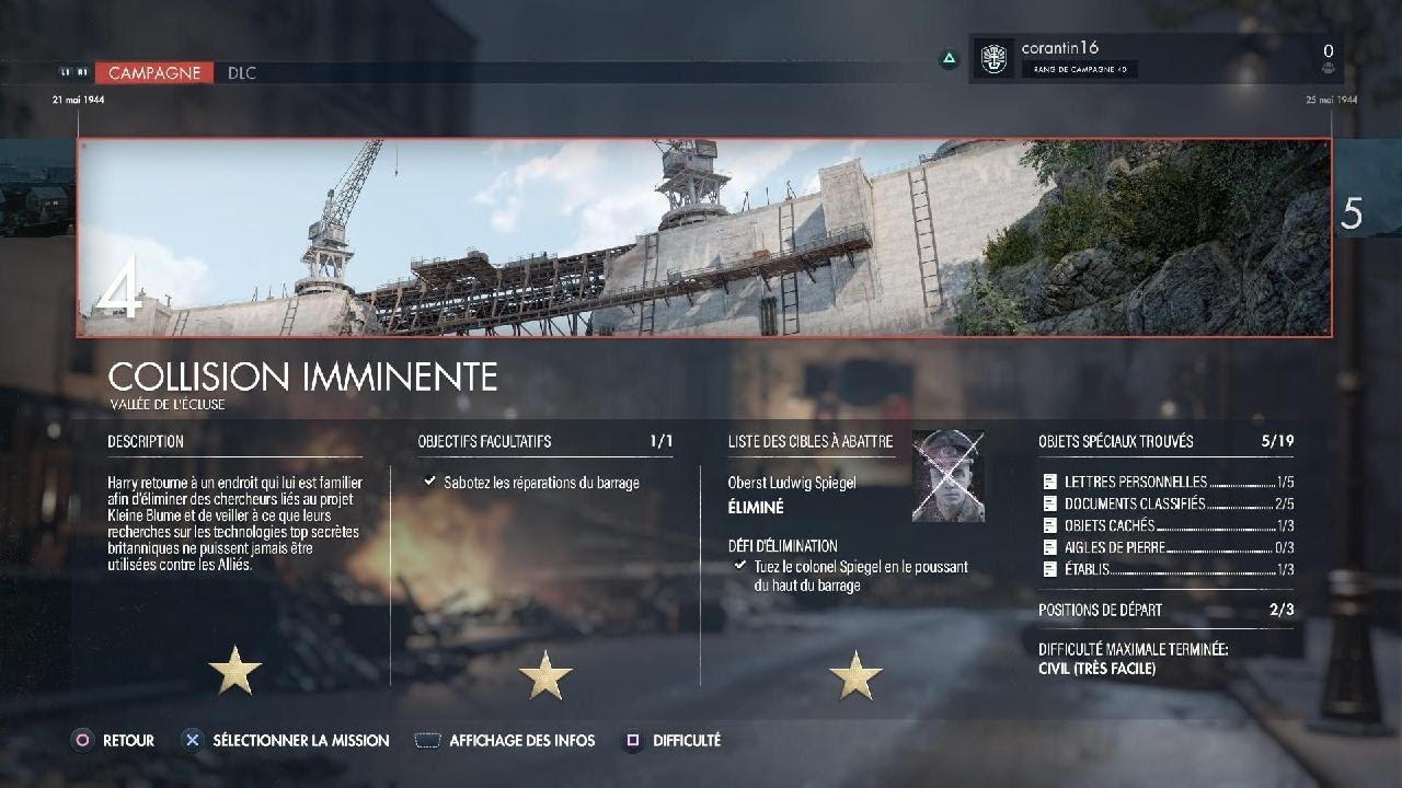 Sniper Elite: Resistance 4EME DLC SUR LA VERSION PS5 4K60FPS