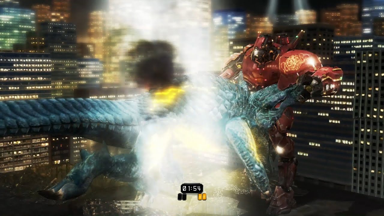 PACIFIC RIM THE VIDEO GAME -TOTAL EVALUATION!MOST DIFFICULT (CRIMSONE TYPHOON vs RAIJU)