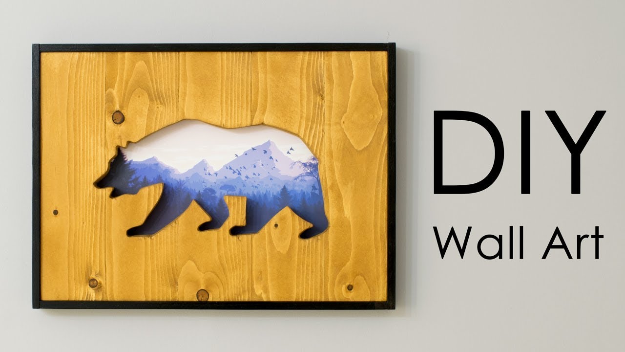 DIY Wall Art: Reclaimed Wood Cut-Out with a Picture within