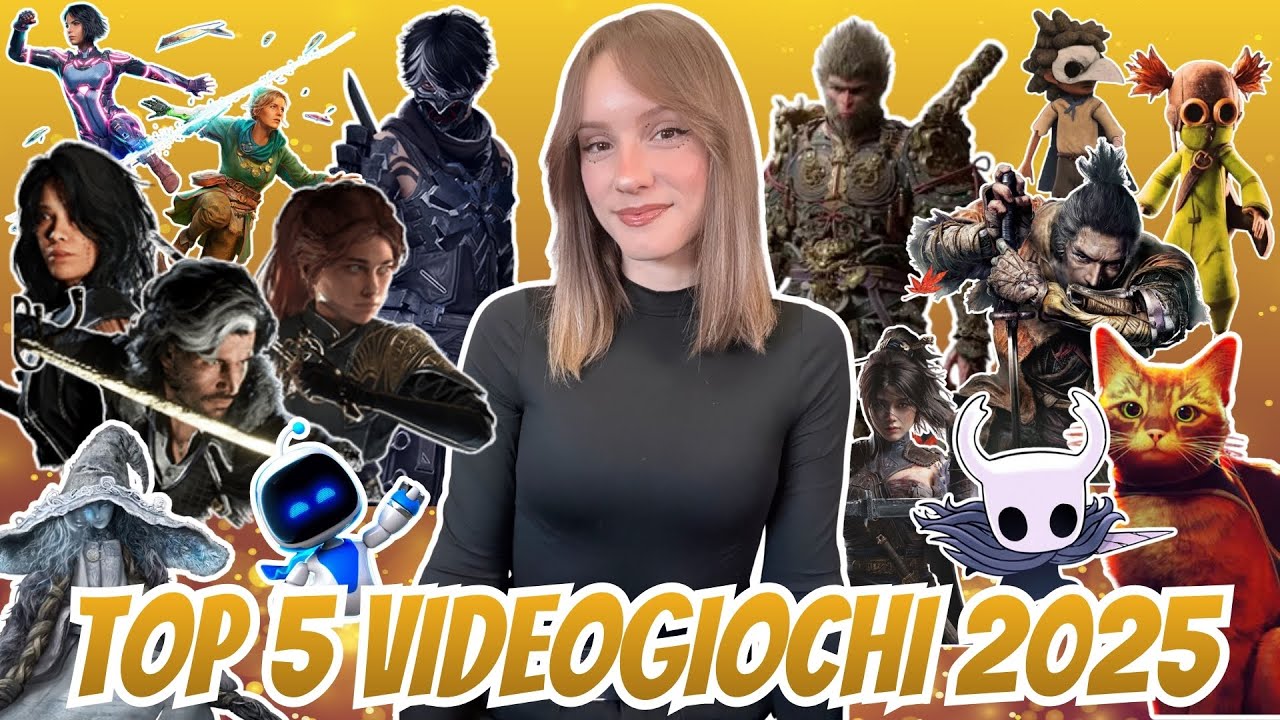 La mia TOP 5 VIDEOGIOCHI del 2025!