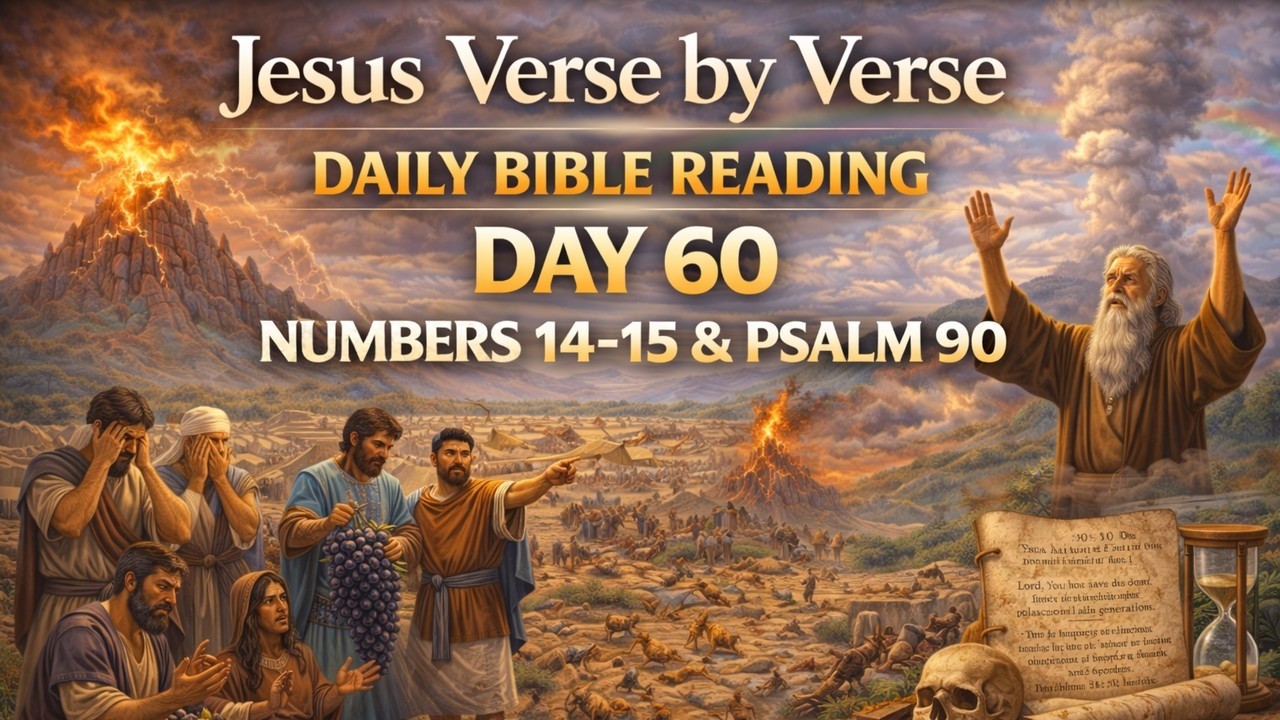 📖 Bible in a Year - Day 60: Numbers 14–15, Psalm 90 (Rebellion, Judgment, Hope, A Prayer for Wisdom)
