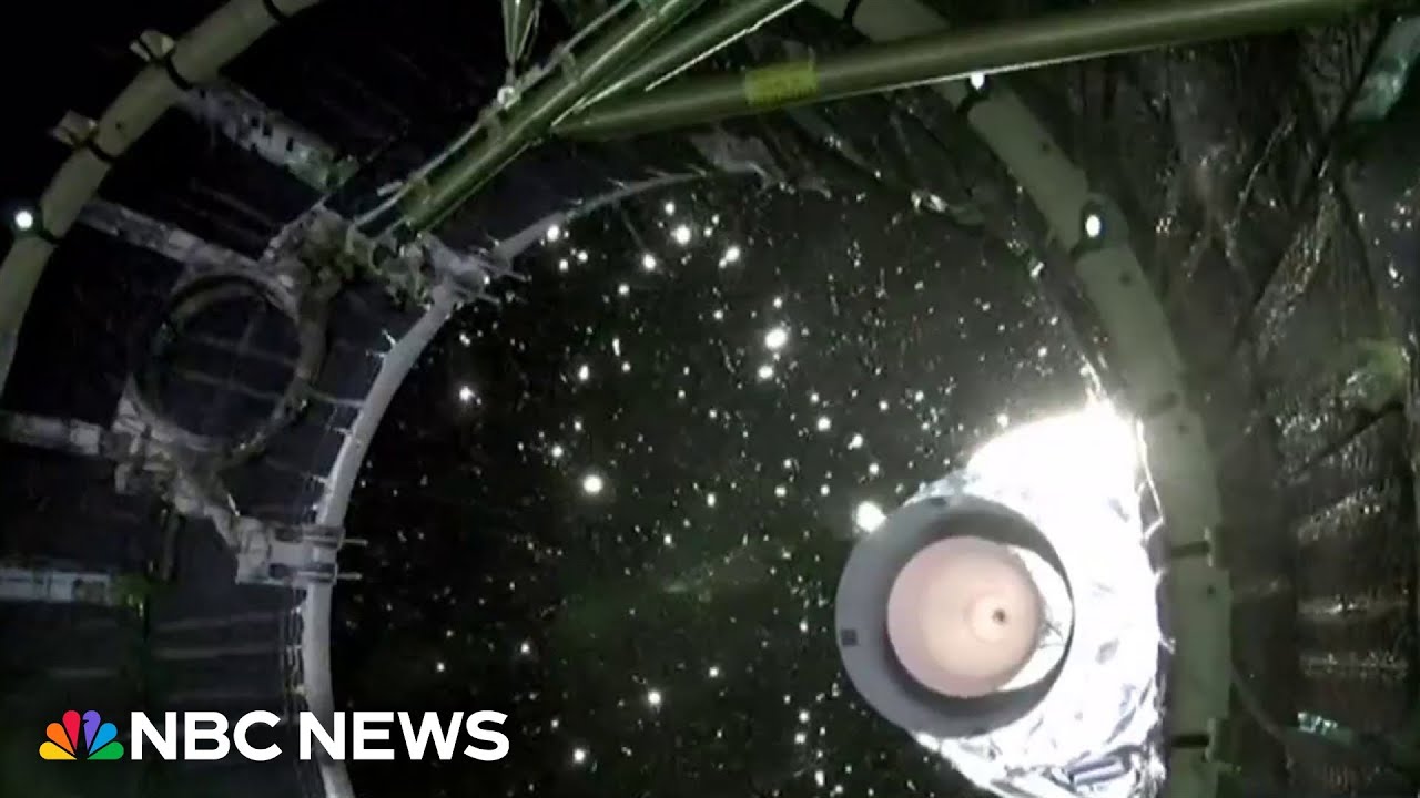 Rocket's core stage separates, Artemis crew now in space