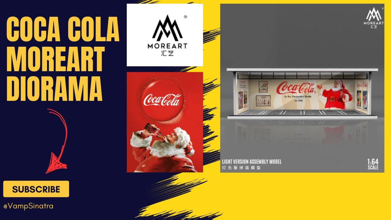 Assembling my first MOREART DIORAMA - Coca-Cola Christmas Diorama 1:64 Scale.