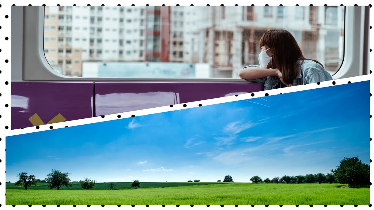 Stunning views of German nature and  village Hauses : Full train journey from Frankfurt to Dieburg