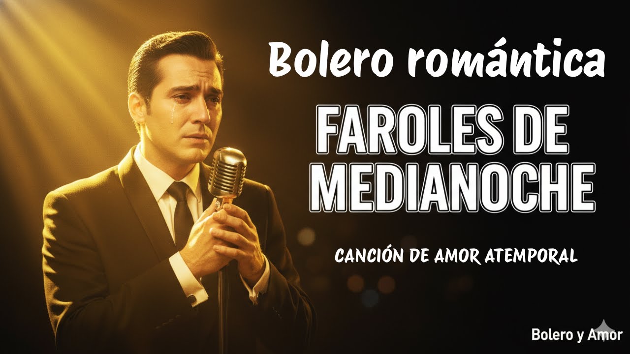 Faroles de Medianoche. Bolero Romántico. Voz Masculina. Letra Original. Bolero y Amor