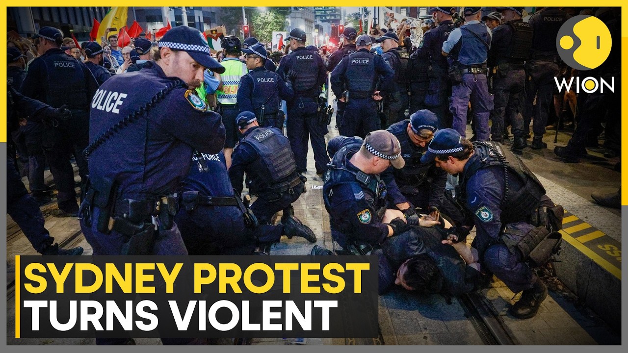 Pro-Palestinian Protest Turns Violent in Sydney Amid Israeli President Herzog's Visit | WION News