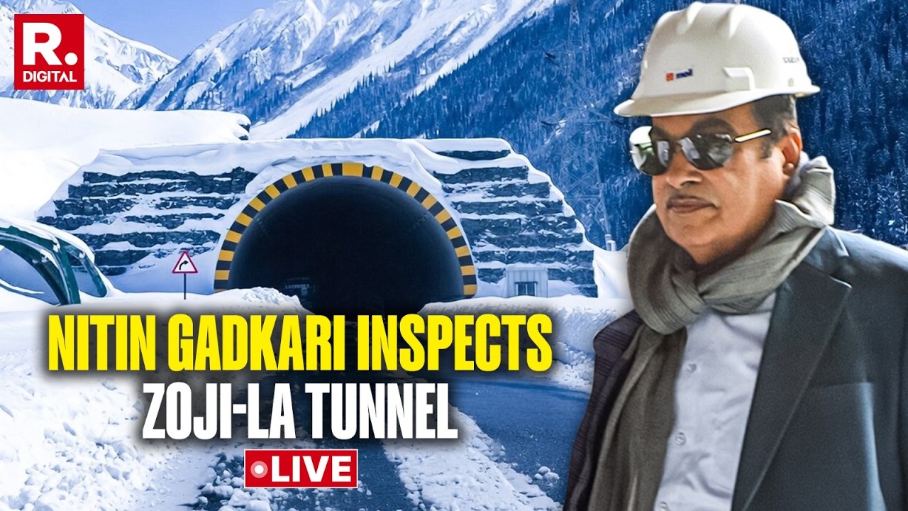 Union Minister Nitin Gadkari Inspects Zoji-La Tunnel |India's Strategic Zoji-La Tunnel Nears Reality