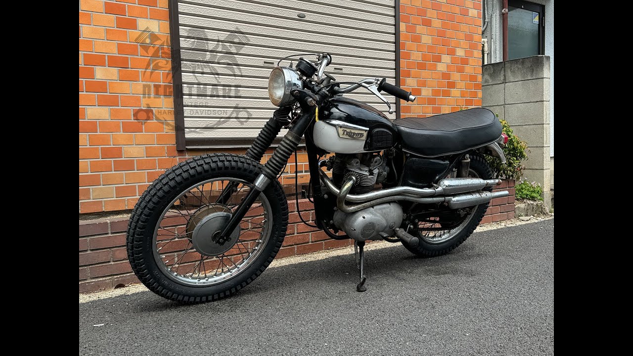 1968年式 TRIUMPH T100C コンペティション（競技用）モデルのトロフィー500 販売車両のご紹介です。