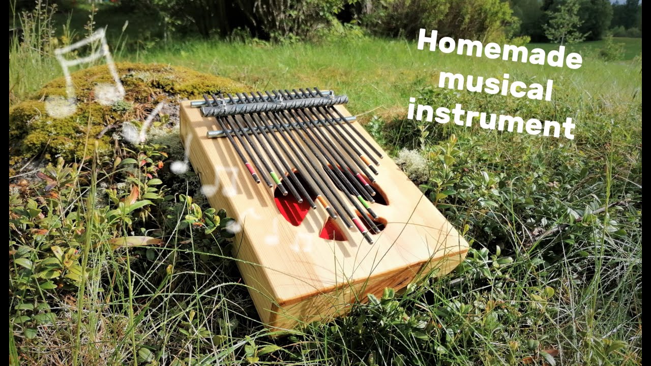 How to make a Kalimba - a musical instrument - from all recycled material