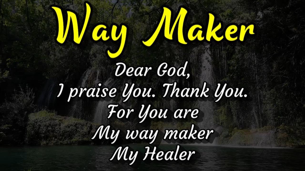 WAY MAKER - POWERFUL WORSHIP & MEDITATION SONG | Miracle Worker Promise Keeper Light in the Darkness