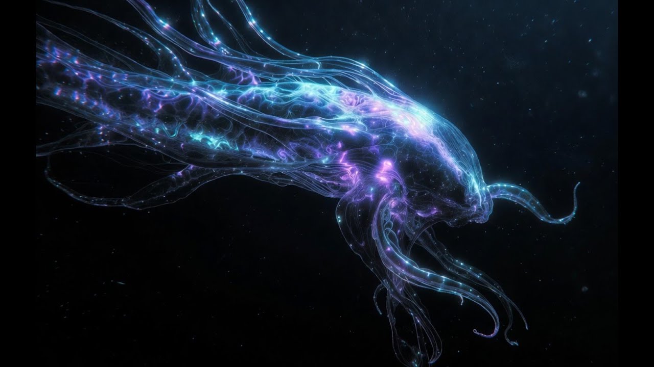 Deep Ocean Bioluminescence 🌊 | Hypnotic Abyss Creatures in 4K (Relaxing Visual Art)