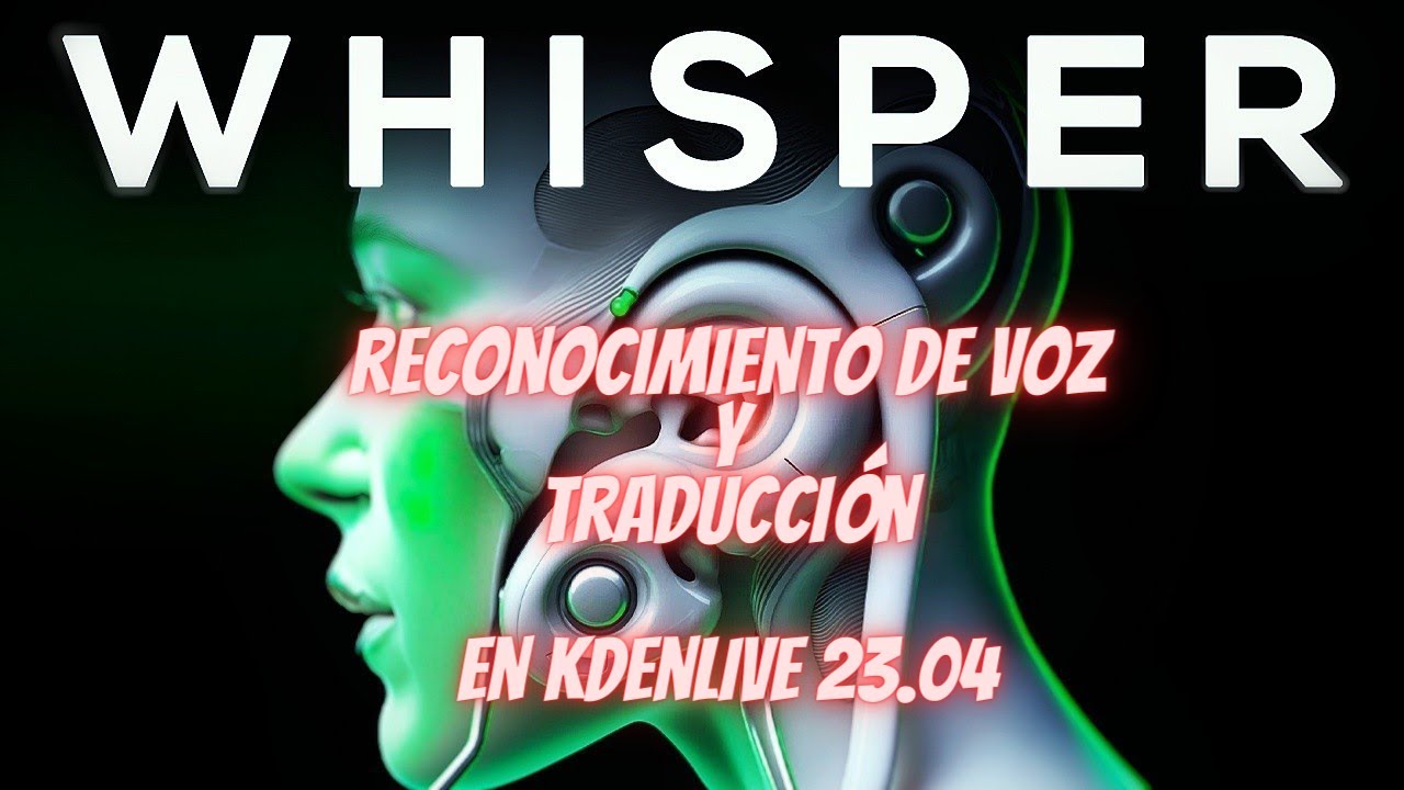 Como instalar de forma correcta Whisper en kdenlive 23.4