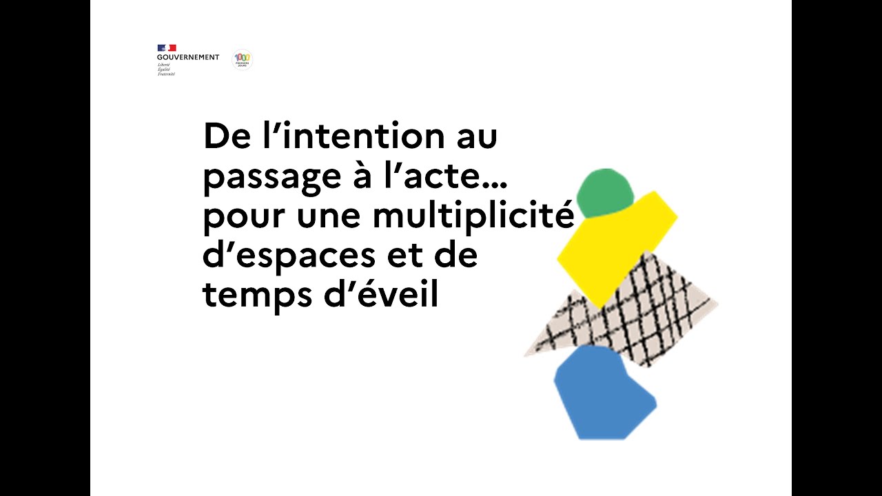 De l’intention au passage à l’acte…pour une multiplicité d’espaces et de temps d’éveil